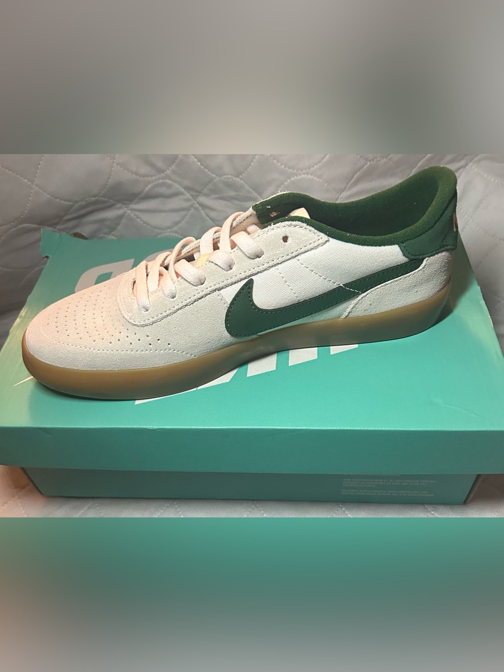 Nike SB Heritage Vulc in Gorge Green and Sail